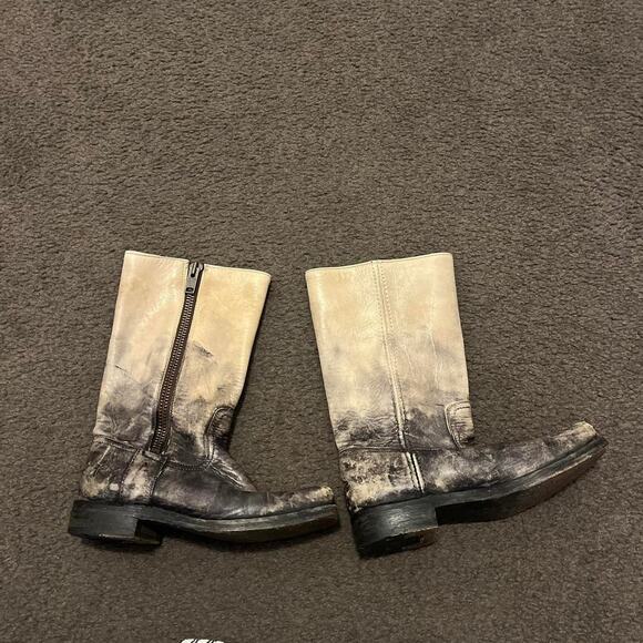 Frye faded distressed campus boots - Picture 3 of 8